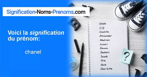 prénom chanel|Signification du prénom Chanel .